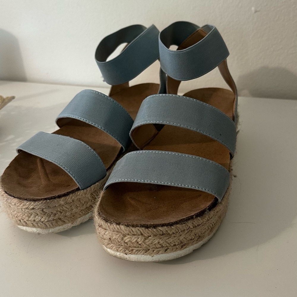 Women's Blue Espadrille Sandals